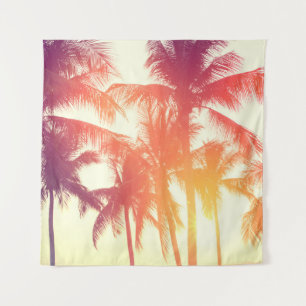Coconut Beach: Vintage Tropical Warmth. Tapestry