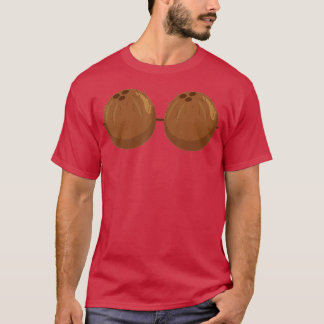 Coconut Bra  Funny Bra  Tropical Bra  Coconut Biki T-Shirt
