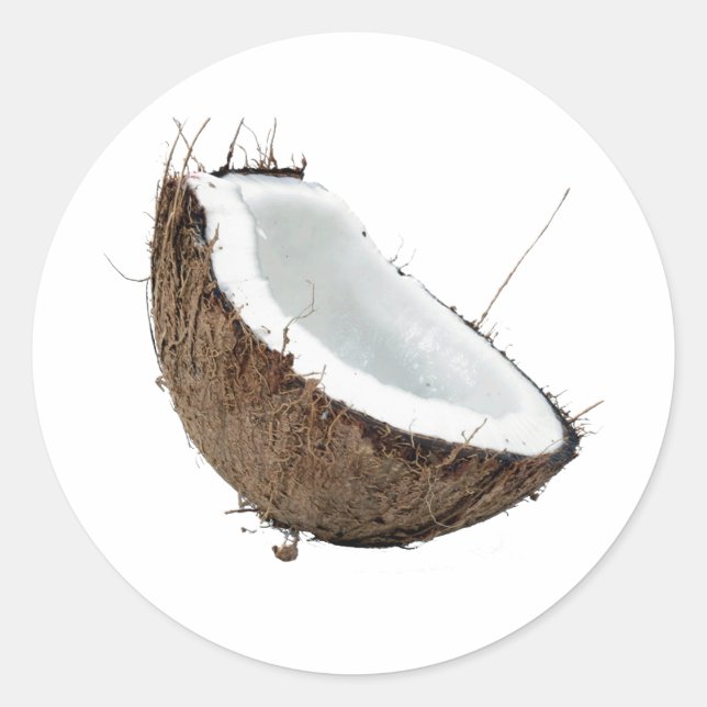Coconut Classic Round Sticker (Front)