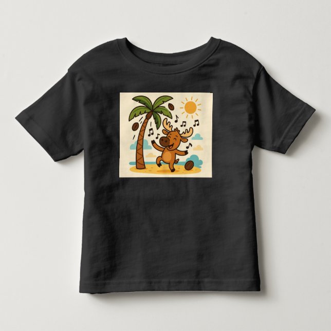 Coconut Commotion – Dance Party Summer Tee for Kid (Front)