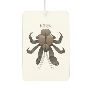 Coconut crab cartoon illustration car air freshener
