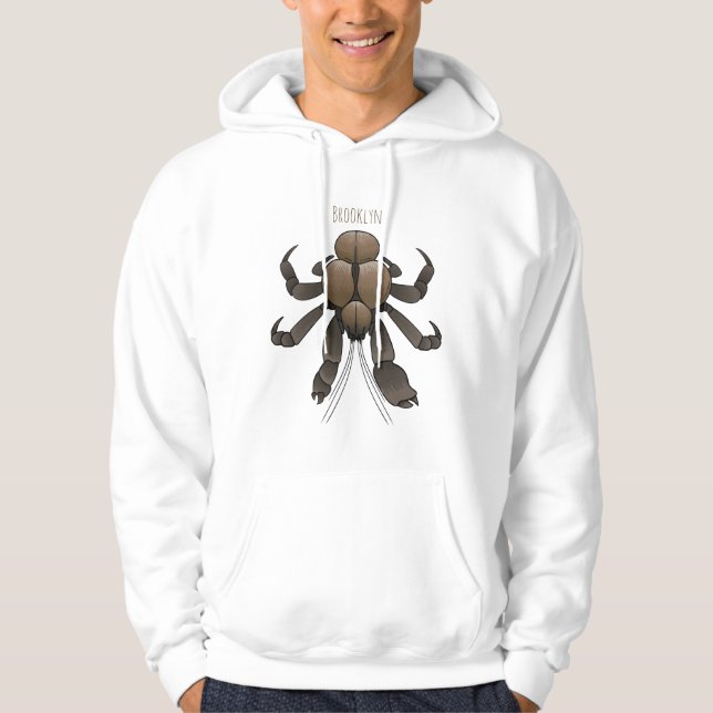 Coconut crab cartoon illustration hoodie (Front)