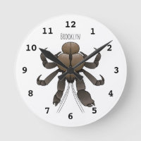 Coconut crab cartoon illustration