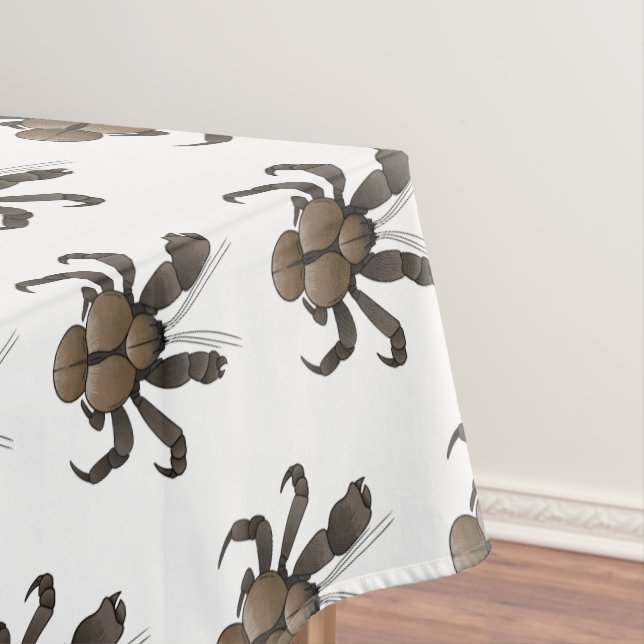 Coconut crab cartoon illustration tablecloth (In Situ)