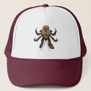 Coconut crab cartoon illustration trucker hat