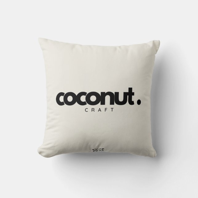 Coconut Craft Pillow (Front)