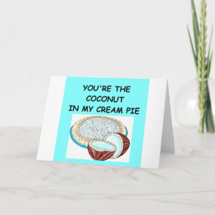 coconut cream pie lover holiday card