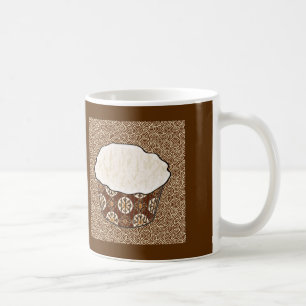 Coconut Cupcake, Japanese Swirl Background Coffee Mug
