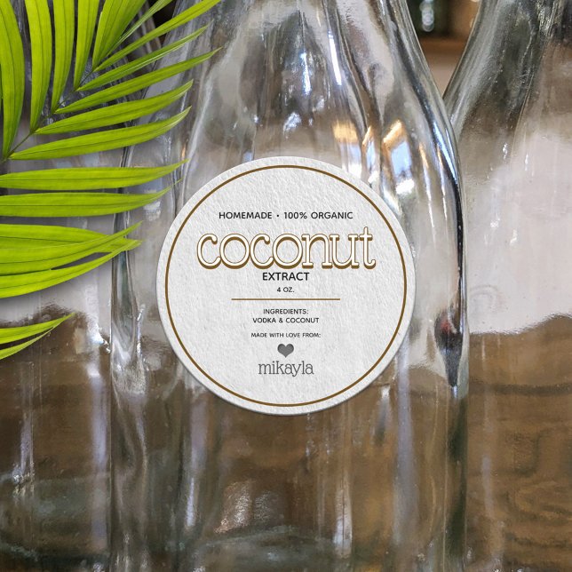 Coconut Extract Personalised Bottling Label (Creator Uploaded)