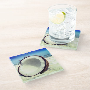 Coconut Glass Coaster