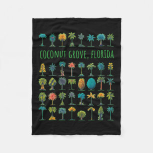Coconut Grove Florida Fleece Blanket