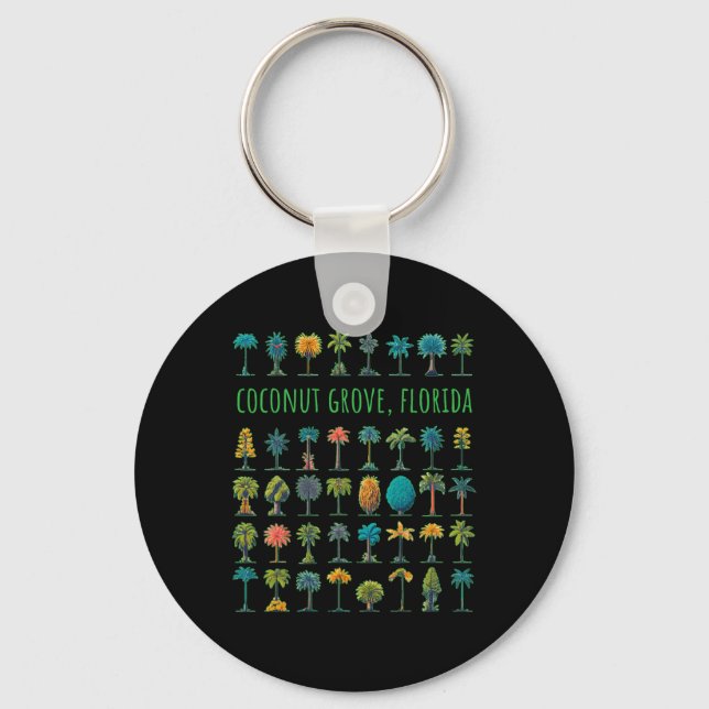Coconut Grove Florida  Key Ring (Front)