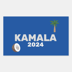 Coconut Harris 2024 Election Rectangular Sticker