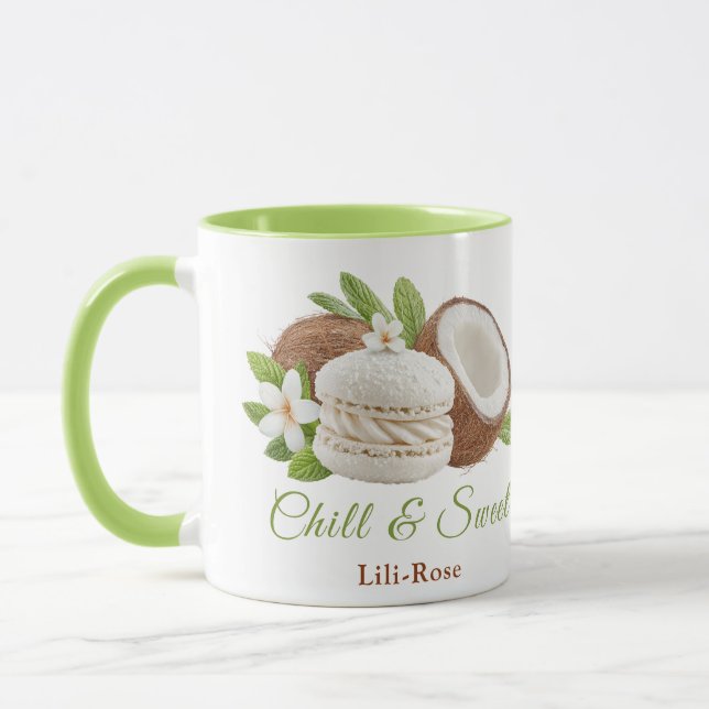 Coconut Ice Cream Sandwich Day  Mug (Left)