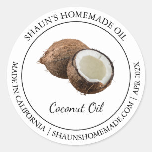 Coconut Oil Modern label