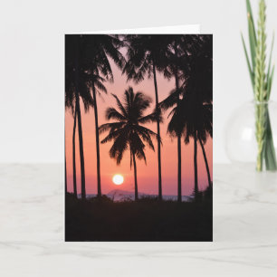 Coconut Palm Tree Landscape Card