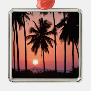 Coconut Palm Tree Landscape Metal Tree Decoration