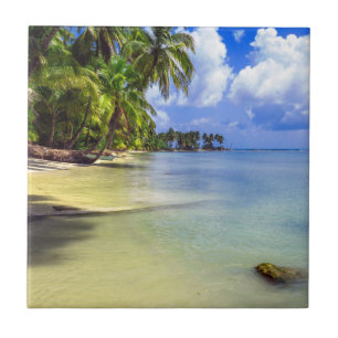 Coconut Palm Tree Tropical Island Tile