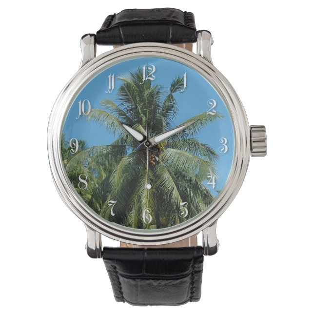 Coconut palm-tree watch (Front)