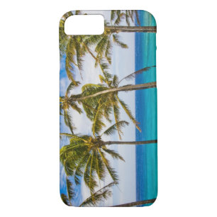 Coconut palm trees (Cocos nucifera) swaying in iPhone 8/7 Case