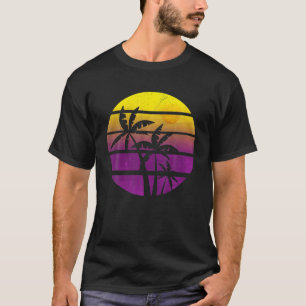 Coconut Palm Trees Summer Vacation Beach Tropical T-Shirt