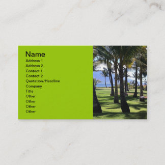 Coconut Palms Nui Hawaii Business Card