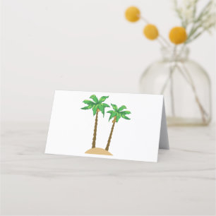 Coconut Palms Place Card