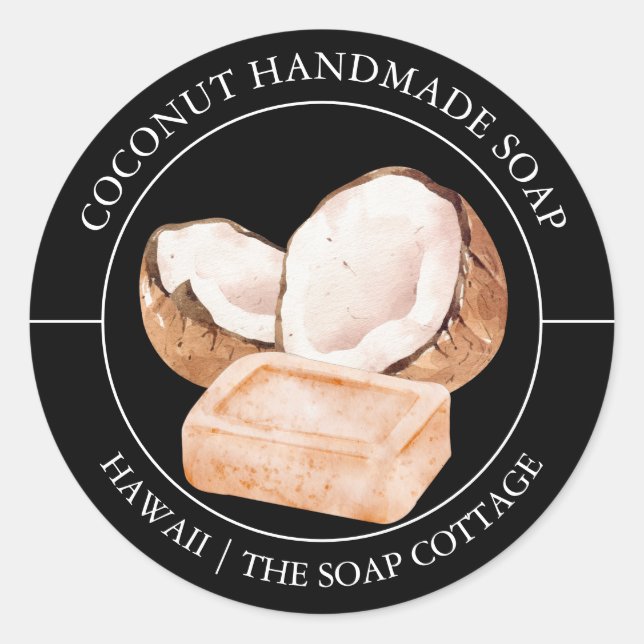 Coconut Soap label (Front)