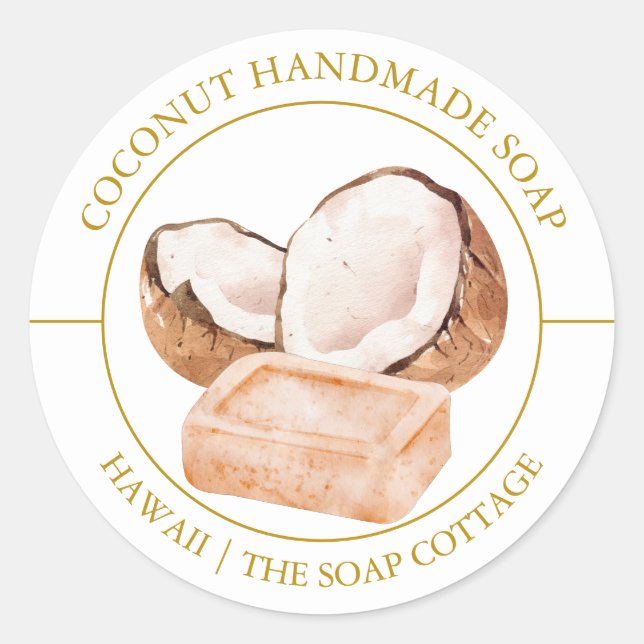 Coconut Soap label (Front)