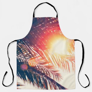 coconut tree at tropical coast, made with Vintage Apron
