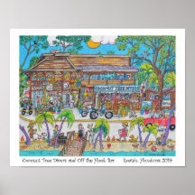 Coconut Tree Divers and Off the Hook Bar, Roatan