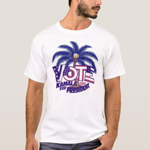 Coconut Tree Kamala Harris Political T-Shirt