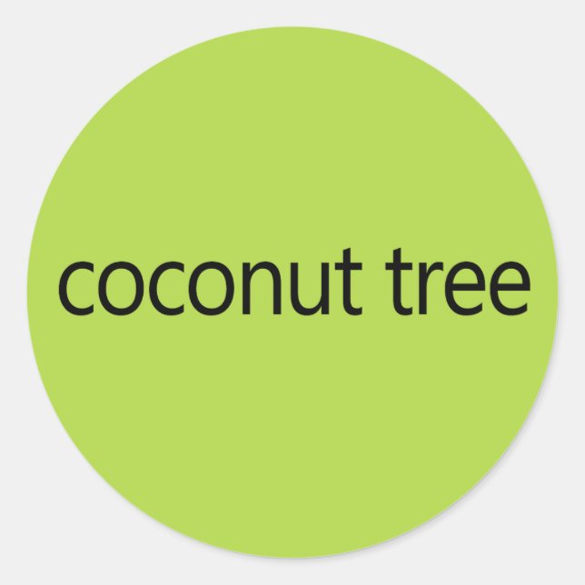 Coconut Tree Kamala Harris Quote 2024 Classic Round Sticker (Front)