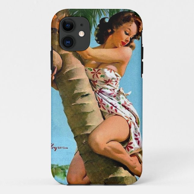 Coconut tree pin up Case-Mate iPhone case (Back)