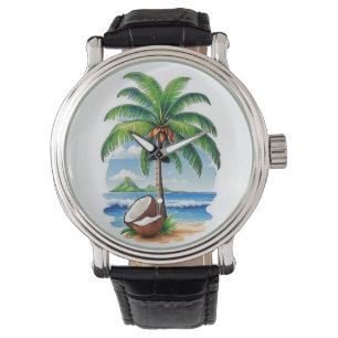 Coconut Tree Tropical Island Watch
