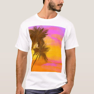 Coconut tree, tropical summer theme. T-Shirt