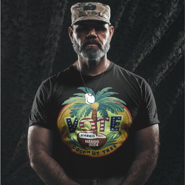 Coconut Tree Vote for Kamala Harris  T-Shirt (Creator Uploaded)