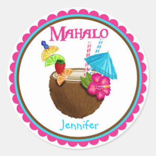 Coconut Tropical Drink Stickers