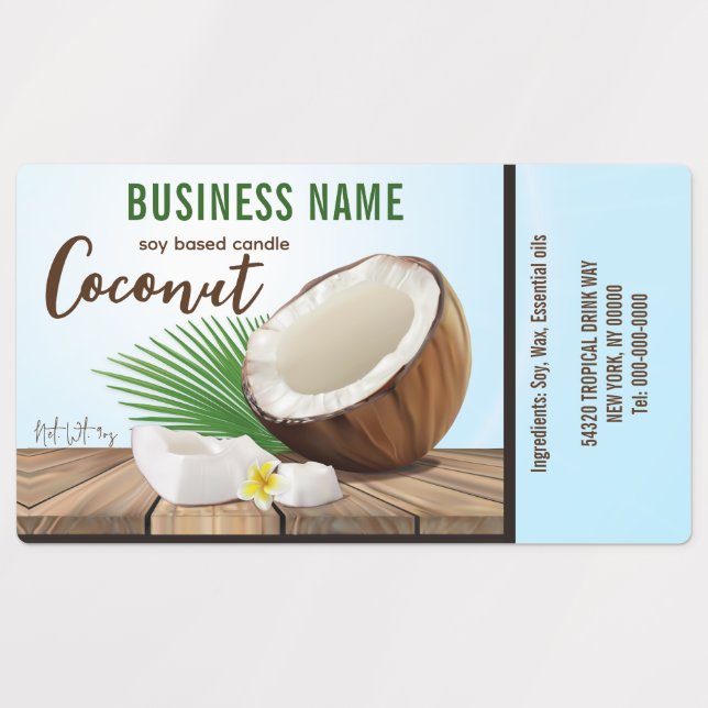 Coconut Tropical Fruit (Design 1)