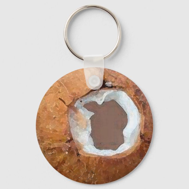 Coconut Watercolor - Key Chain (Front)