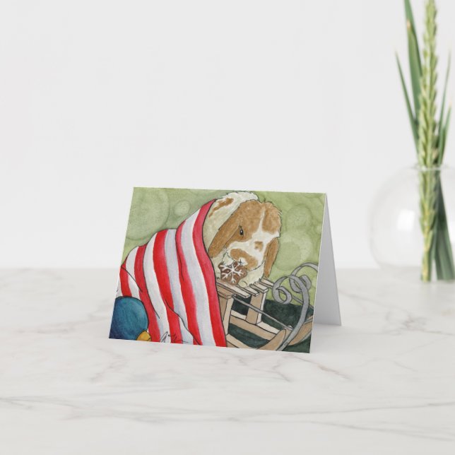 Coconut's Adventures: December Card 4"x5.6" (Front)