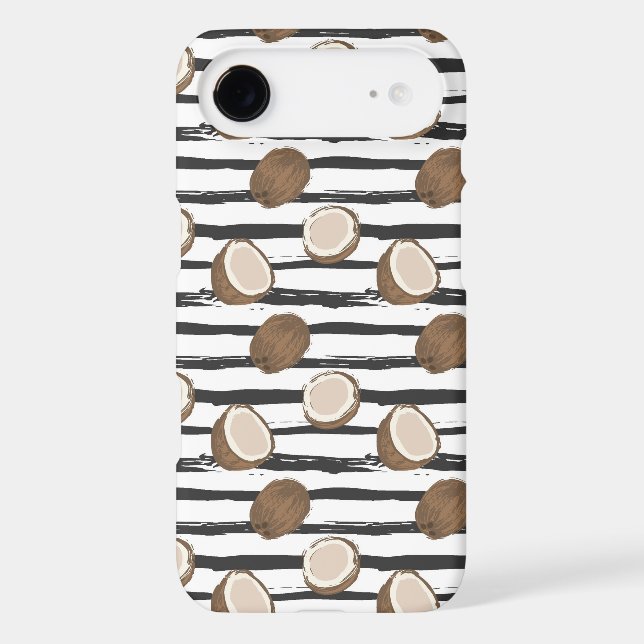 Coconuts on Grunge Stripes Pattern Case-Mate Samsung Galaxy Case (Back)