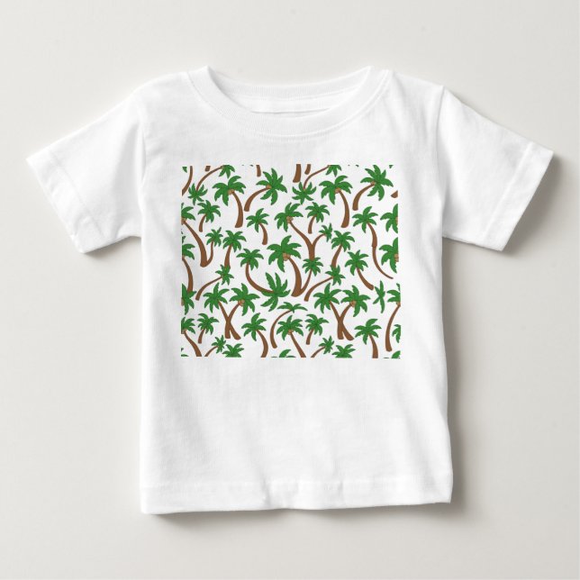 coconuts tree pattern baby T-Shirt (Front)