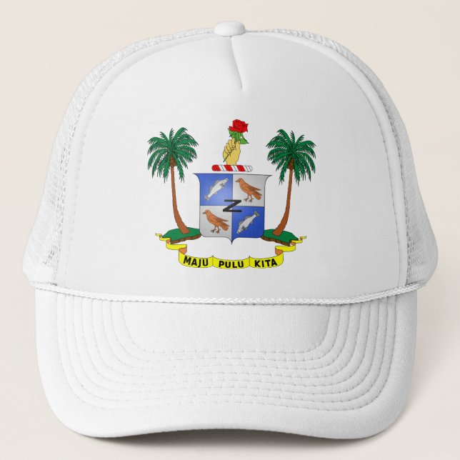 Cocos (Keeling) Islands Coat of arms CC Trucker Hat (Front)