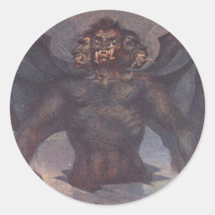 Cocytus - 9th Circle of Dante' Inferno Classic Round Sticker