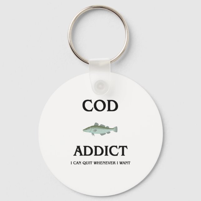 Cod Addict Key Ring (Front)