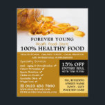 Cod Liver Oil, Health Food Store Advertising Flyer<br><div class="desc">Cod Liver Oil,  Health Food Store Advertising Flyers By The Business Card Store.</div>