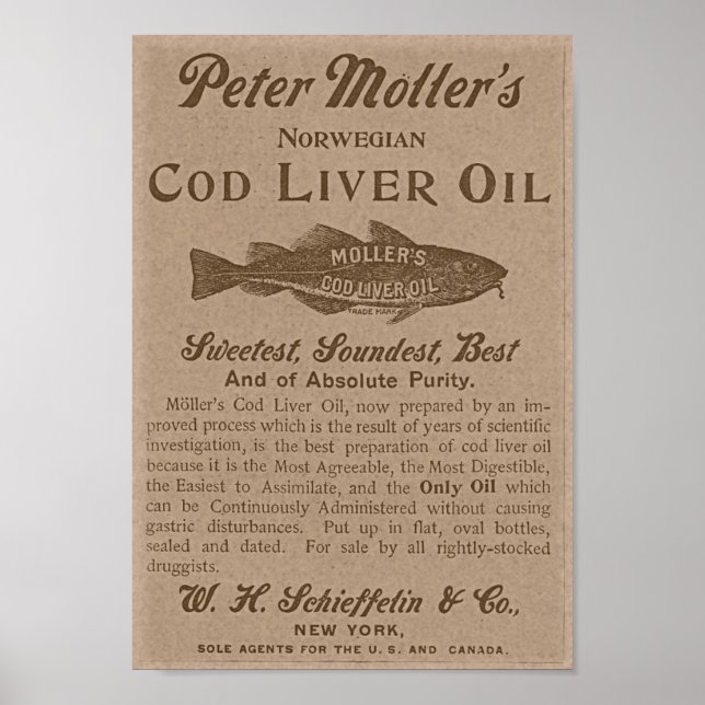 Cod Liver Oil Poster (Front)