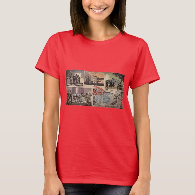 COD Zombies Kino Der Toten Loading Screen Active T T-Shirt (Front)