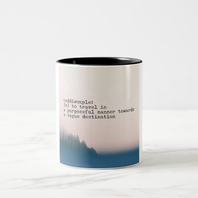 Coddiwomple Two-Tone Coffee Mug (Center)